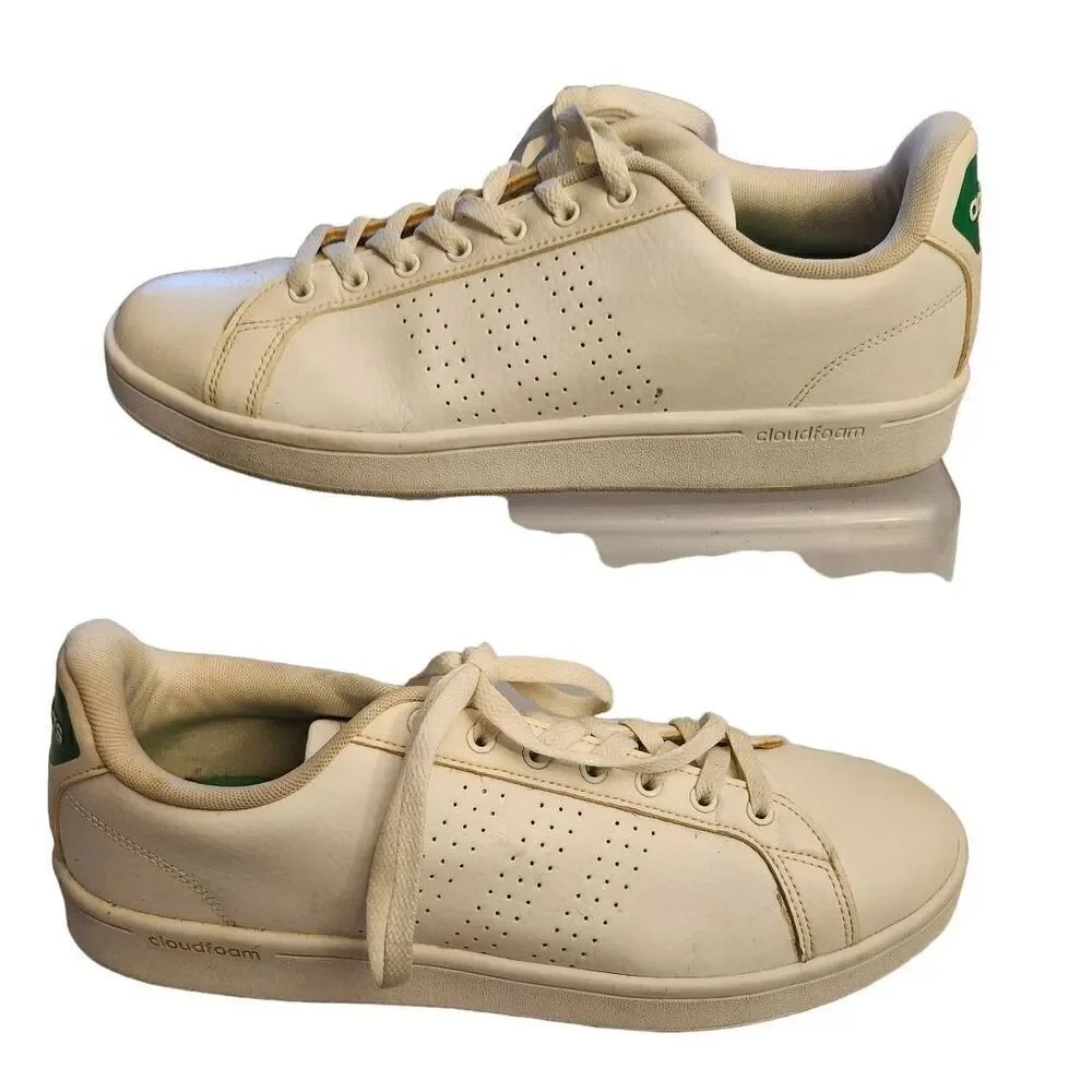adidas Cloudfoam Advantage Clean Footwear White Size 9.5